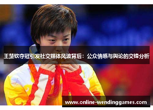 王楚钦夺冠引发社交媒体风波背后：公众情感与舆论的交锋分析