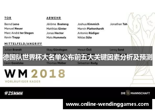 德国队世界杯大名单公布前五大关键因素分析及预测